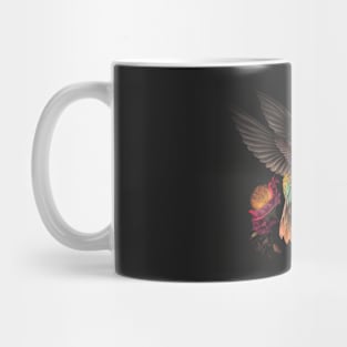 Hummingbird and Flowers mix Mug